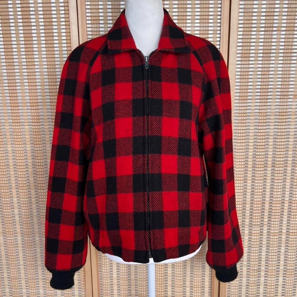 Vintage Pendleton woolen mills red and black lumberjack jacket